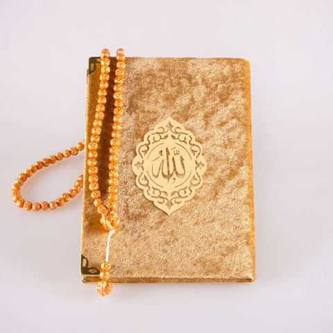 10 ADET Yasin-i Şerif Gold (Yasin+Tesbih+Asetat Kutu)